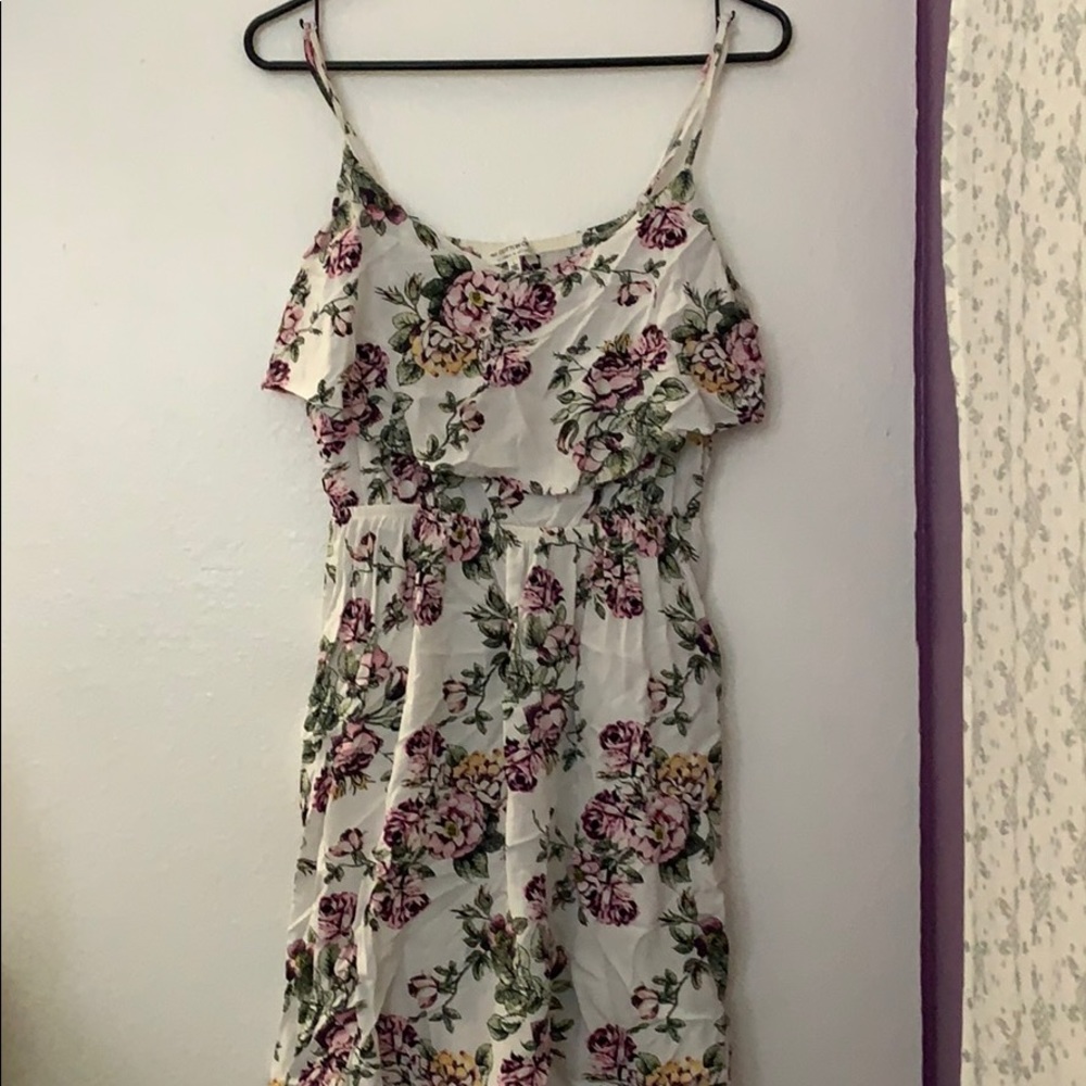Floral dress.